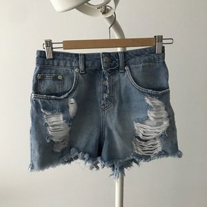 Zara denim shorts